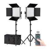 GVM 520S-B Bi-Color LED Studio Video 2-Light Panel Kit (Open Box)
