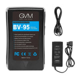 GVM BV-95 V-Mount Battery with D-Tap and DC Outputs