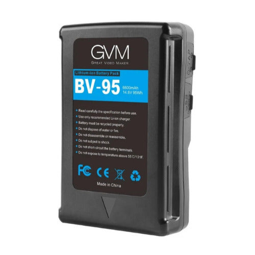 GVM BV-95 V-Mount Battery with D-Tap and DC Outputs