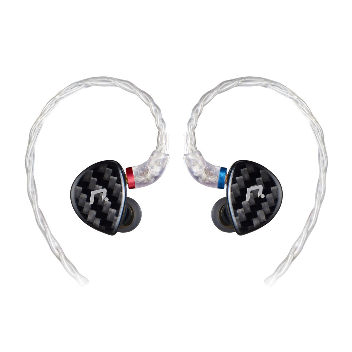 NXEars Sonata High-Performance AGL IEM Earphones with Silver Plated MMCX Cable (Black)