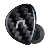 NXEars Sonata High-Performance AGL IEM Earphones with Silver Plated MMCX Cable (Black)