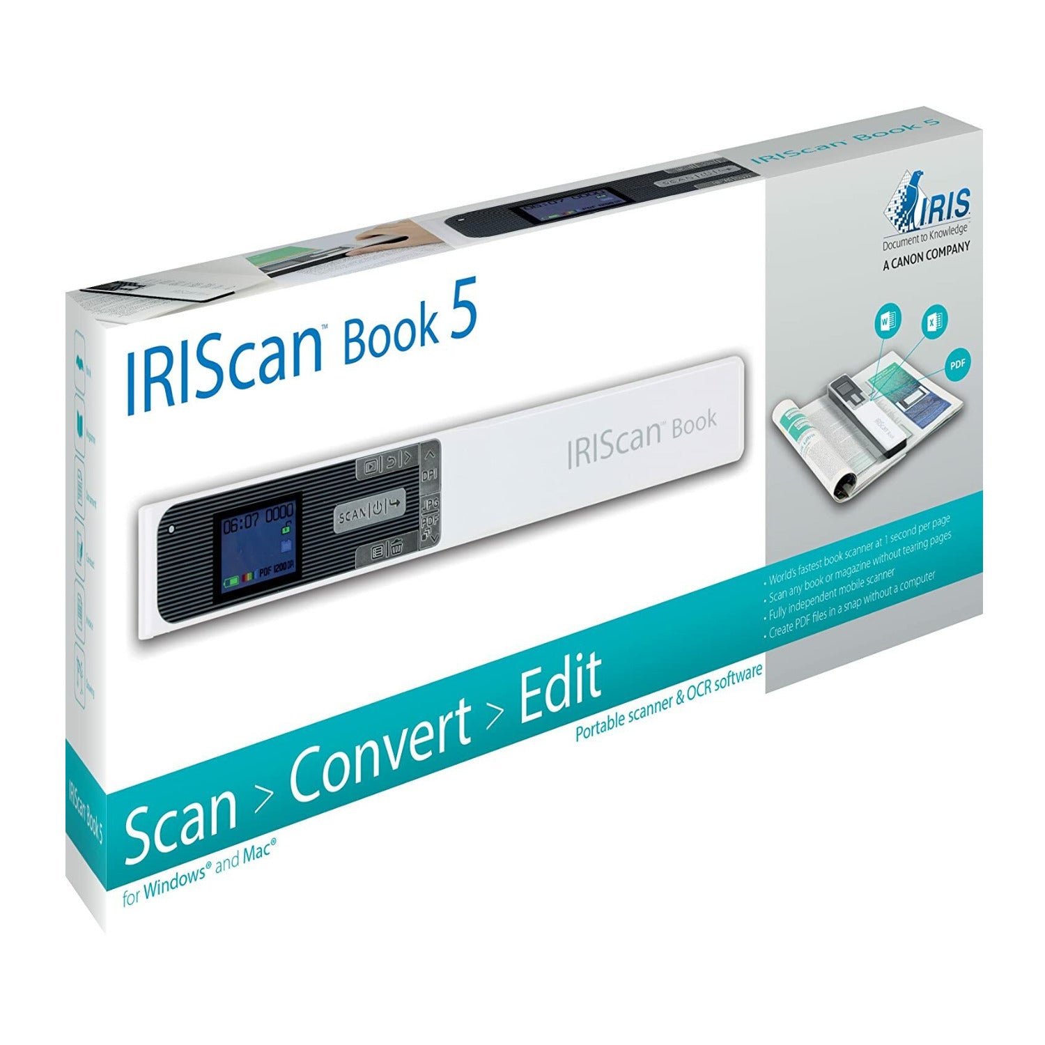 スキャナー IRISCAN BOOK 5 DOCUMENT SCANNER WHITE MrGee Outlets.IRIScan Book 5 White Handheld Scanner