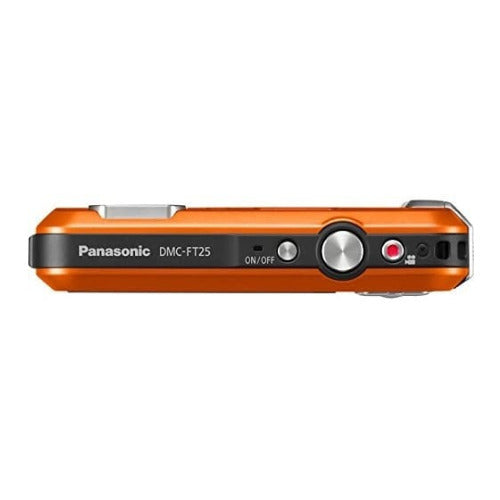Panasonic LUMIX TS25 16MP Waterproof Digital Camera with 4x Optical Zoom (Orange)
