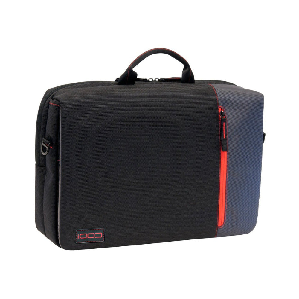 Codi C2300 Ultra Lite Hybrid Messenger 15.6-Inch Laptop Case (Black with Red/Grey Accents)