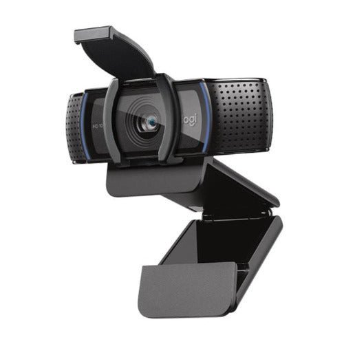 Logitech C920S Pro HD Webcam with Knox Gear Webcam Stand with Selfie Ring Light and 4-Port USB Hub