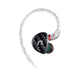 NXEars Sonata High-Performance AGL IEM Earphones with Silver Plated MMCX Cable (Midnight Green)