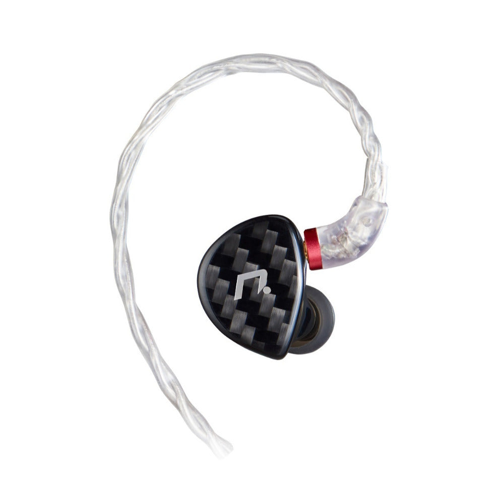 NXEars Sonata High-Performance AGL IEM Earphones with Silver Plated MMCX Cable (Black)