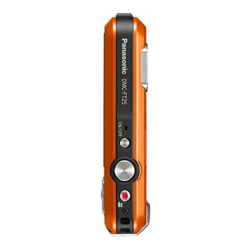 Panasonic LUMIX TS25 Waterproof Digital Camera, 16MP, 4x Optical Zoom (Orange) (Certified Refurbished)