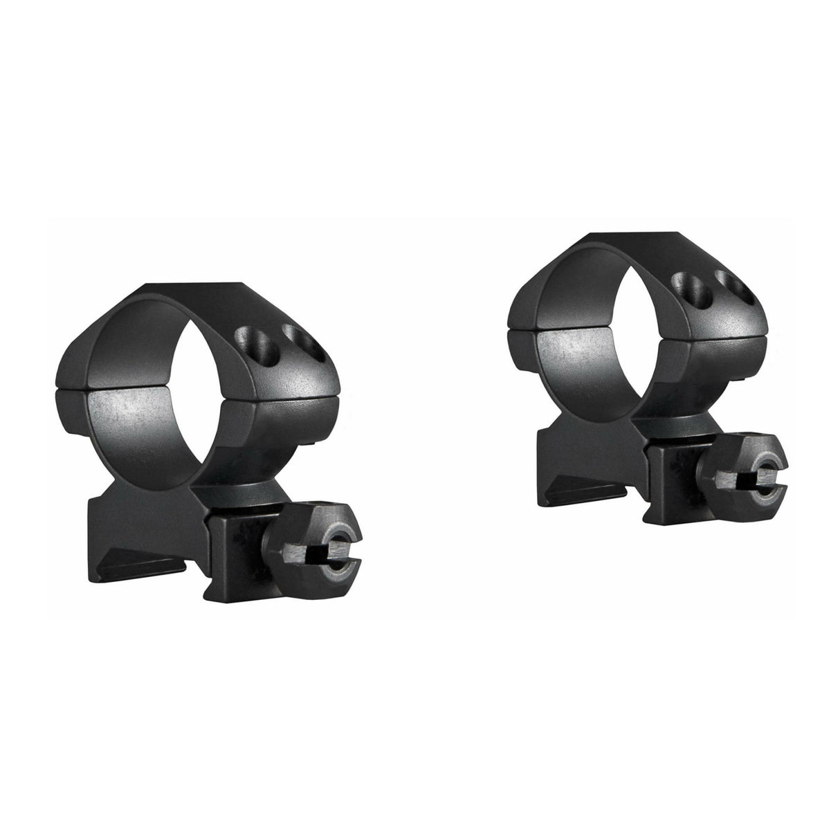 Hawke Sport Optics Precision Steel Weaver Ring Mounts (1-Inch, Steel, Medium, 2-Pack, Matte Black)