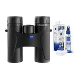 Zeiss 10x32 Terra ED Binoculars (Black) & Zeiss Cleaning Kit Bundle