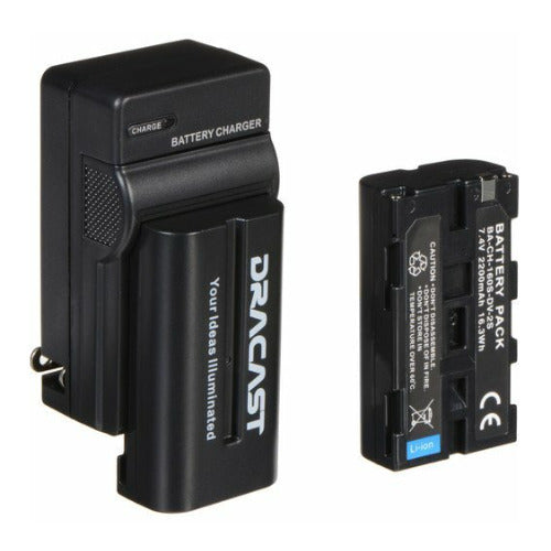 Dracast 2x NP-F 2200mAh Battery and Charger Kit