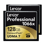 Lexar Professional 1066x 128GB Compact Flash Card (2-Pack)