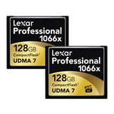 Lexar Professional 1066x 128GB Compact Flash Card (2-Pack)
