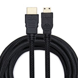 Knox Gear Nylon-Braided 4K Mini-HDMI to HDMI Cable (15 Feet)