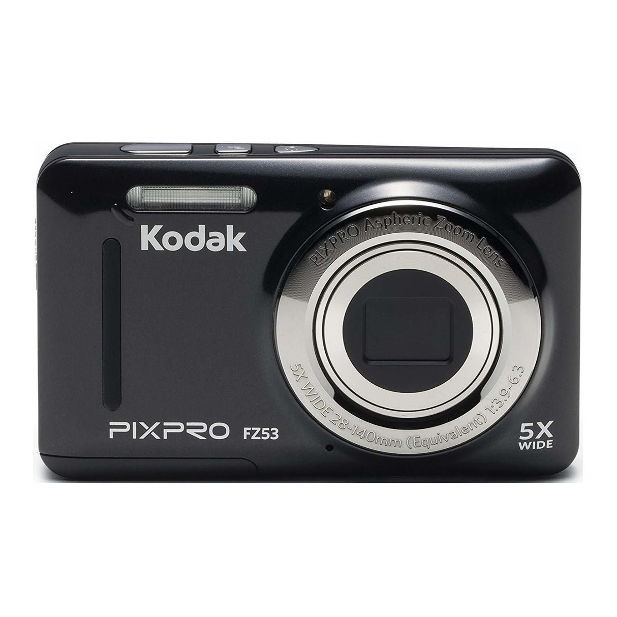 Kodak PIXPRO Friendly Zoom FZ53 Digital Camera (Black)  with 16GB SD Card and Accessory Bundle