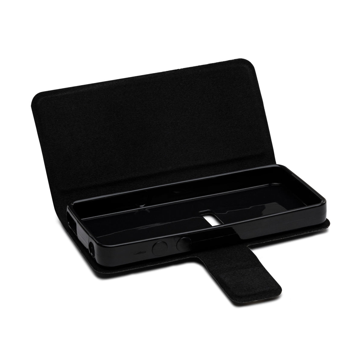 Samvix Leather Book Case for  IBusiness MP3 Players (Black)