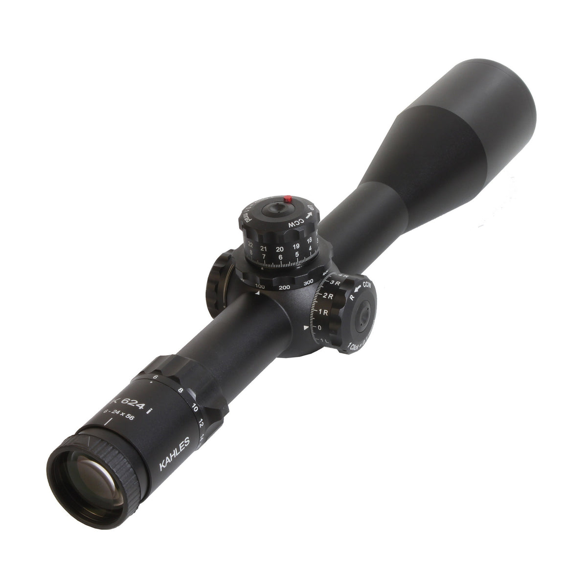 SWAROVSKI OPTIK Kahles K624i 6-24x56 Right-Side Windage Riflescope with SKMR Reticle (Matte Black)