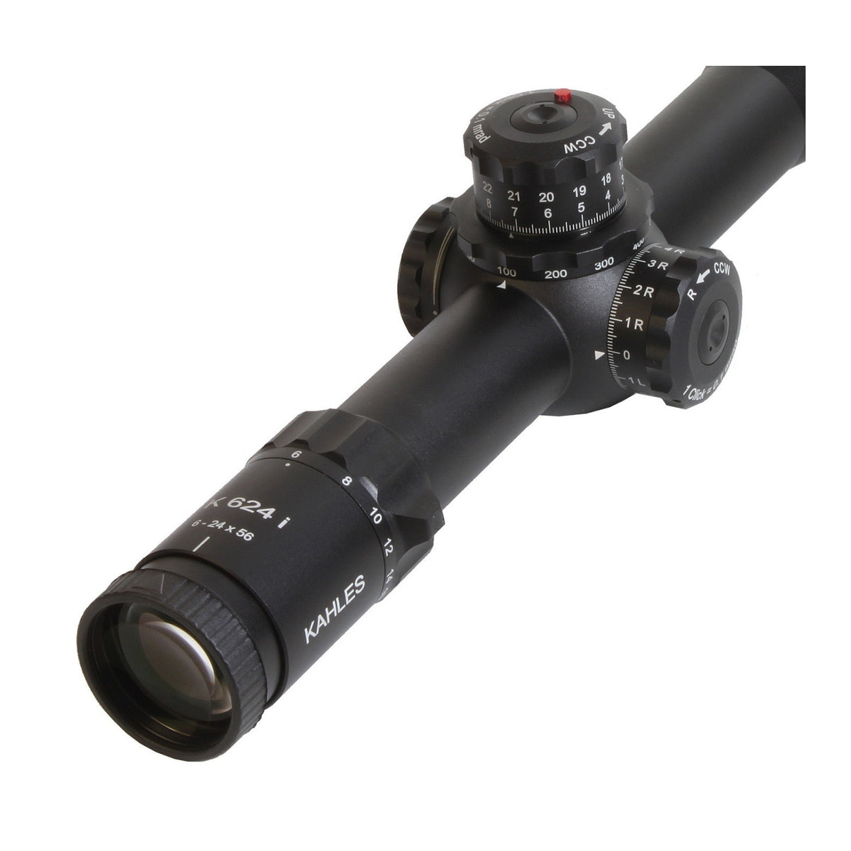 SWAROVSKI OPTIK Kahles K624i 6 to 24x56 Riflescope with SKMR3 Reticle and Right-Side Windage (Black)
