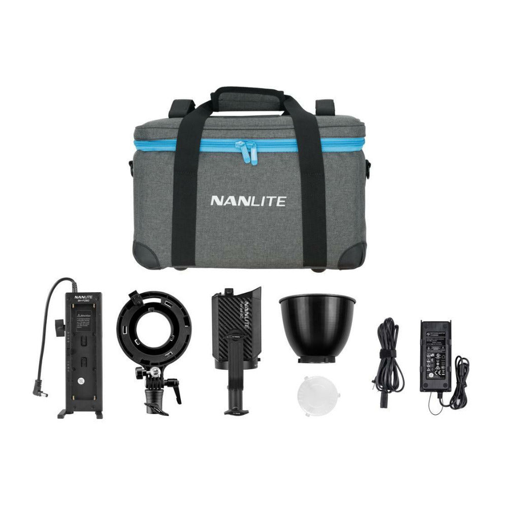 Nanlite Forza 60 LED Monolight Kit Includes NPF Battery Grip and S-Mount Adapter
