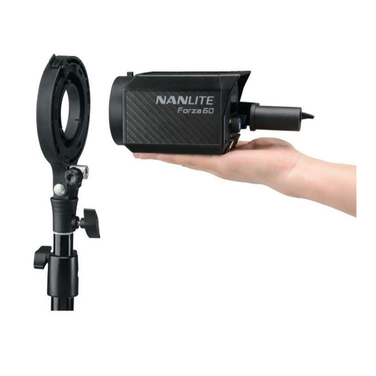 Nanlite Forza 60 LED Monolight Kit Includes NPF Battery Grip and S-Mount Adapter