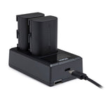 Koah Rechargeable 2250mAh Replacement Batteries for Canon LP-E6NH (2-Pack) and Dual LCD Charger