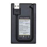 Koah Rechargeable 2250mAh Replacement Batteries for Canon LP-E6NH (2-Pack) and Dual LCD Charger