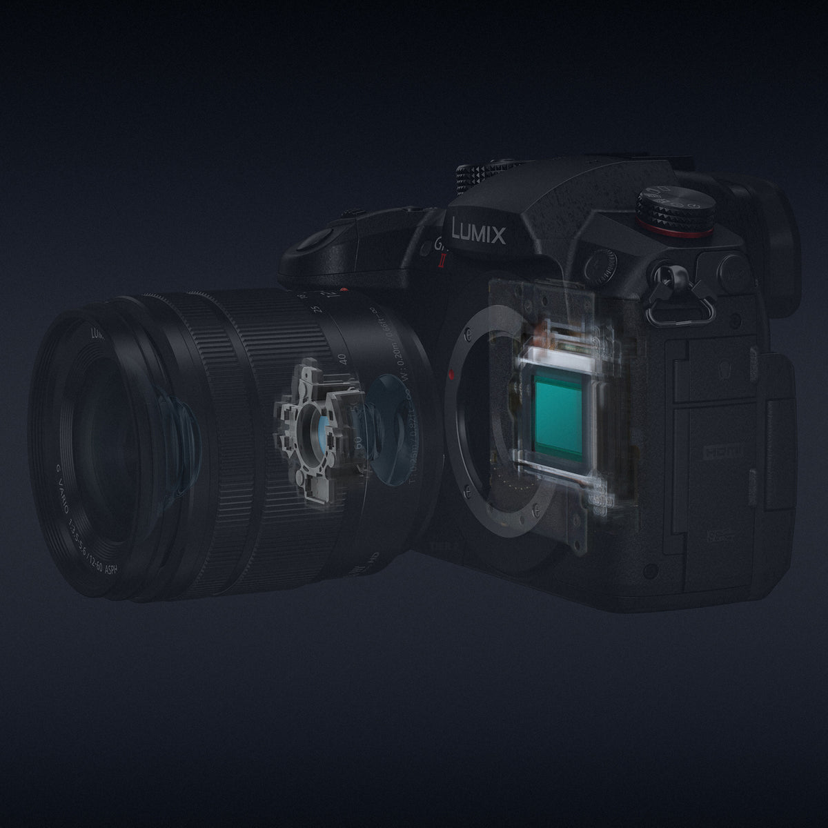 Panasonic Lumix GH5 II Mirrorless Camera with 12-60mm f/2.8-4 Lens and Live Streaming
