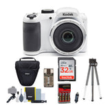 KODAK PIXPRO AZ252 Astro Zoom Digital Camera (White) Bundle