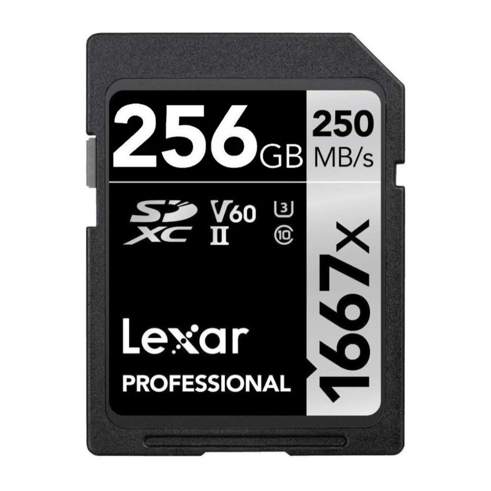 Lexar Professional 256GB 1667x UHS-II SDXC Memory Card