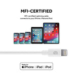Griffin USB-C to MFI Charge/Sync Lightning Cable (6-Feet, White)