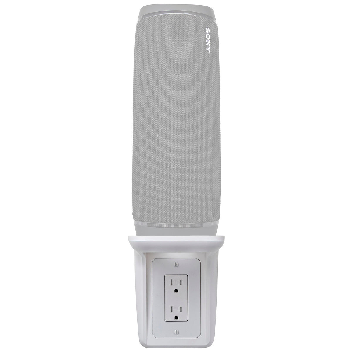 Sony SRSRA3000/H Wi-Fi Enabled 360 Reality Audio Wireless Speaker (Gray) with Outlet Wall Shelf