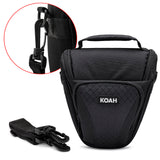 Koah Holster Camera Case and Accessory Bundle for DSLR, Mirrorless, and Camcorders