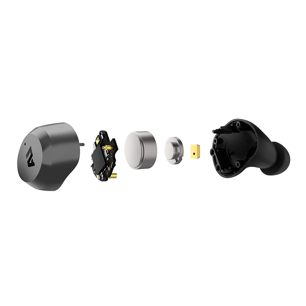Ausounds True Wireless Hybrid Active Noise Cancelling Titanium Driver Earbuds (Gray)
