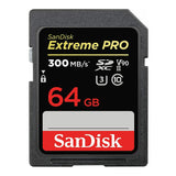 SanDisk 64GB Extreme PRO UHS-II V90 SDXC Memory Card (300MB/s)