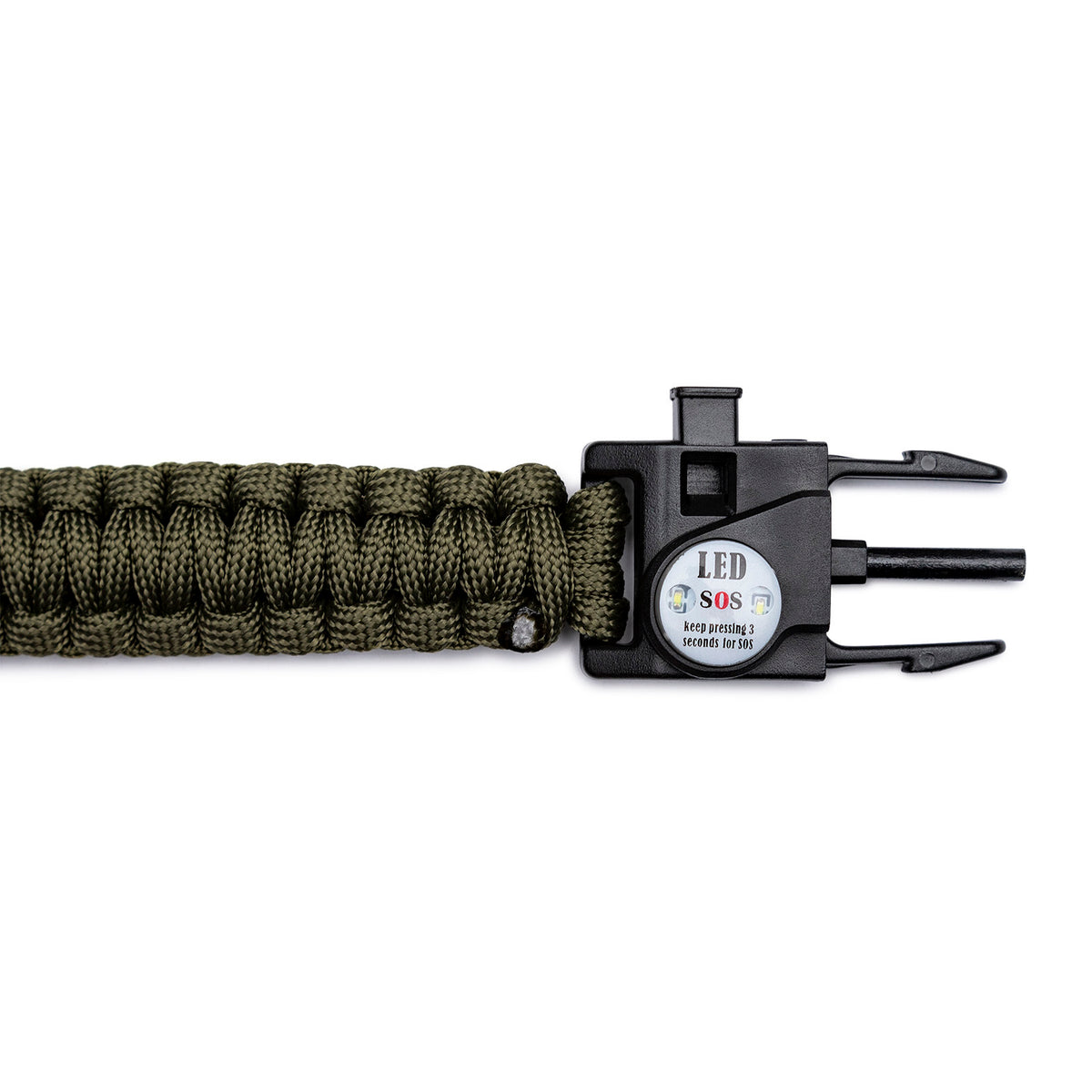 Spyderco Rescue 3 Lightweight Folding Knife with Multi-Tool Paracord Bracelet