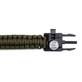 Spyderco Rescue 3 Lightweight Folding Knife with Multi-Tool Paracord Bracelet