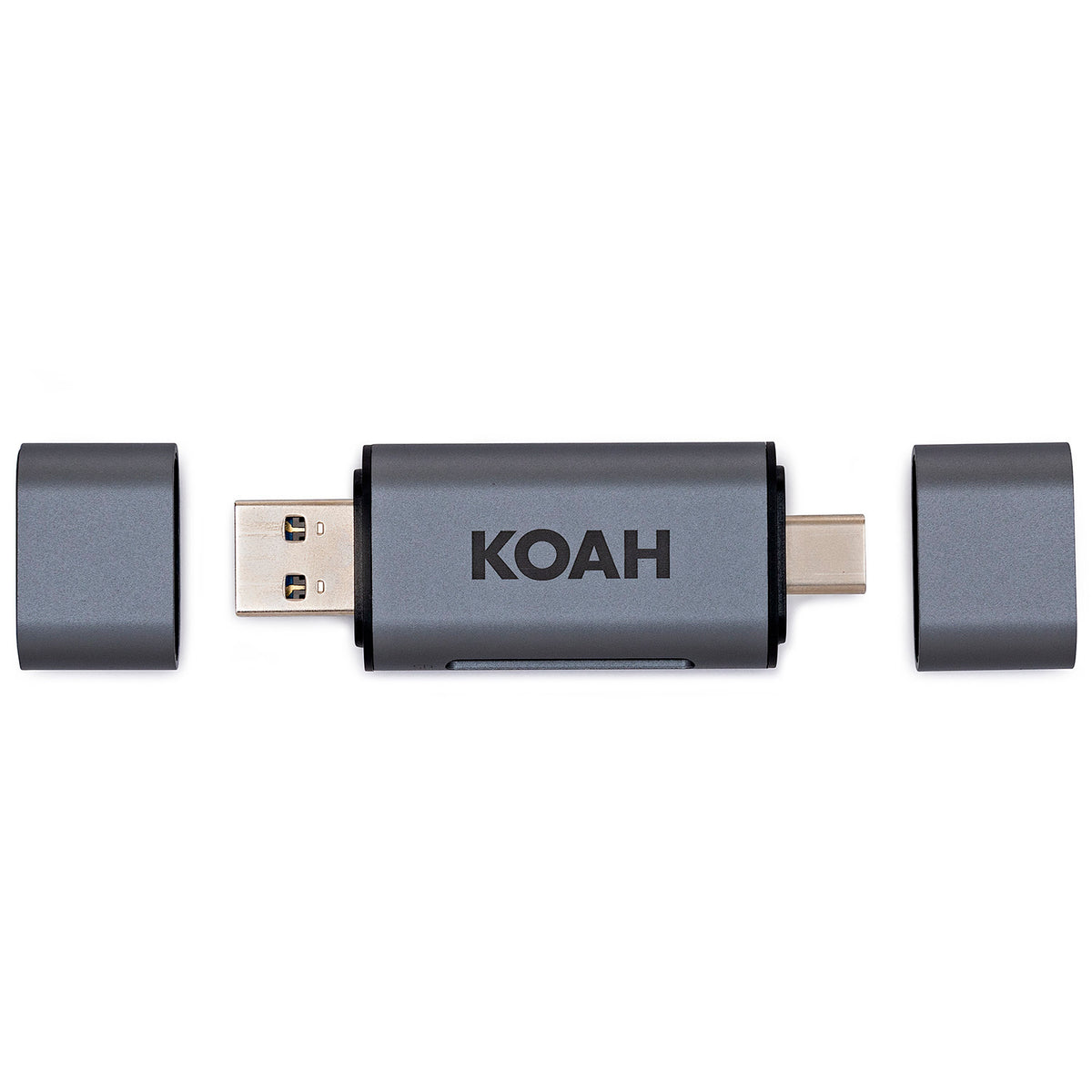 Koah Pro  2-in-1 Aluminum Shell Card Reader & Rugged Memory Card Storage Case (Open Box)