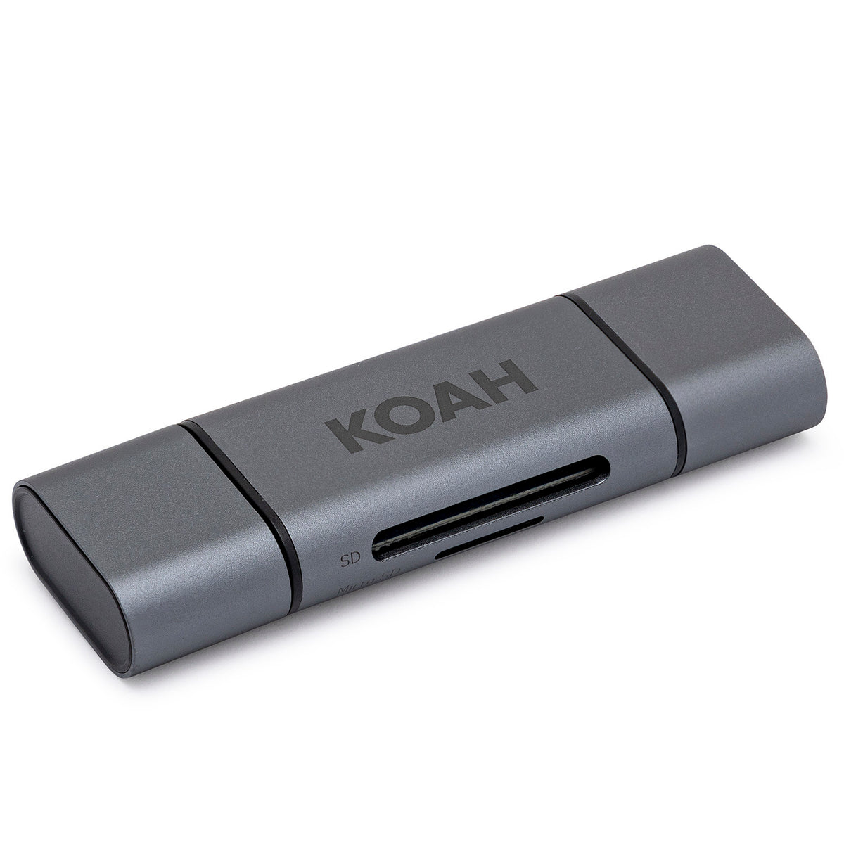 Koah Pro  2-in-1 Aluminum Shell Card Reader & Rugged Memory Card Storage Case (Open Box)