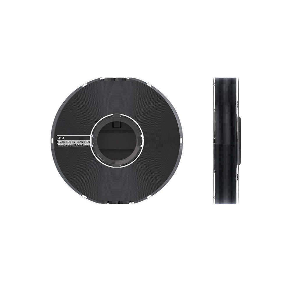 MakerBot ASA Filament Spool for Method X 3D Printer (Black, 0.65kg/1.43lb)