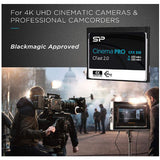 Silicon Power 128GB Cinema PRO CFX 310 CFast 2.0 Memory Card