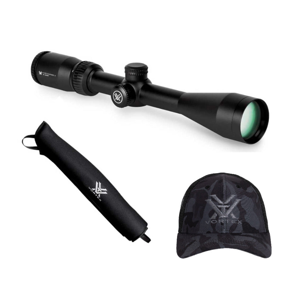Vortex Optics Crossfire II 4-12x44 BDC Riflescope with Sure Fit Case and Hat