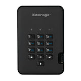 iStorage diskAshur2 USB 3.1 8TB  Encrypted Portable SSD (Phantom Black)