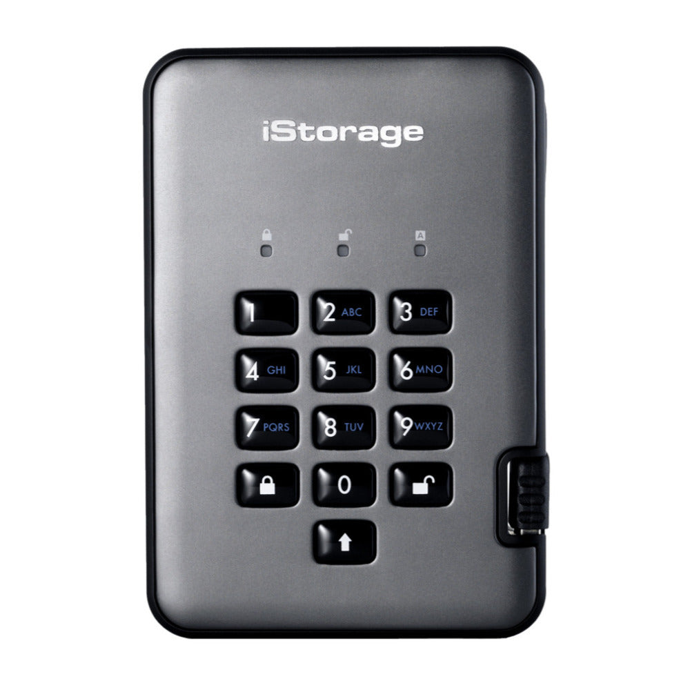 iStorage diskAshur PRO2 USB 3.1 2TB Encrypted Portable HDD