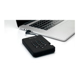 iStorage diskAshur2 USB 3.1 5TB  Encrypted Portable HDD (Phantom Black)