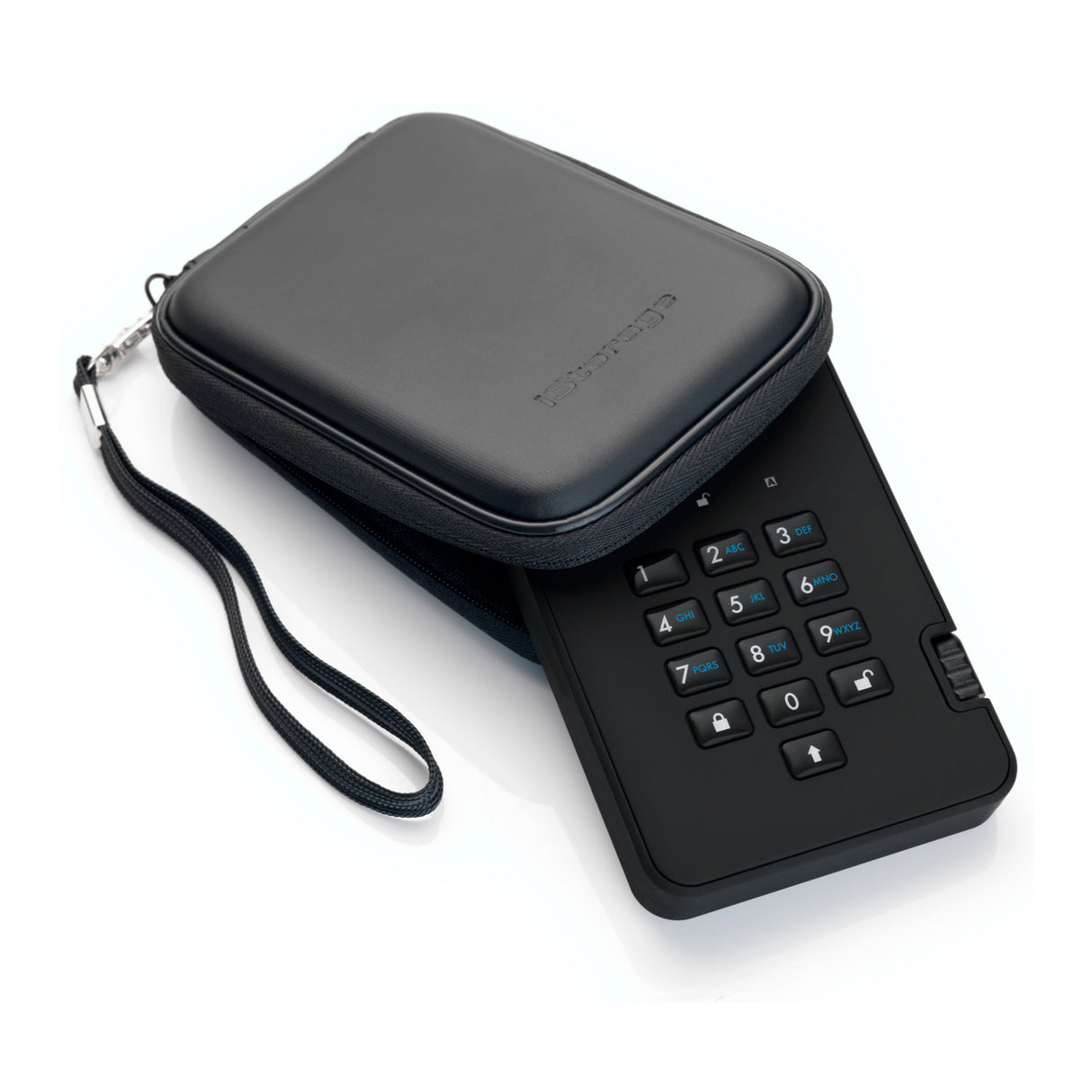 iStorage diskAshur2 USB 3.1 500GB Encrypted Portable HDD (Phantom Black)