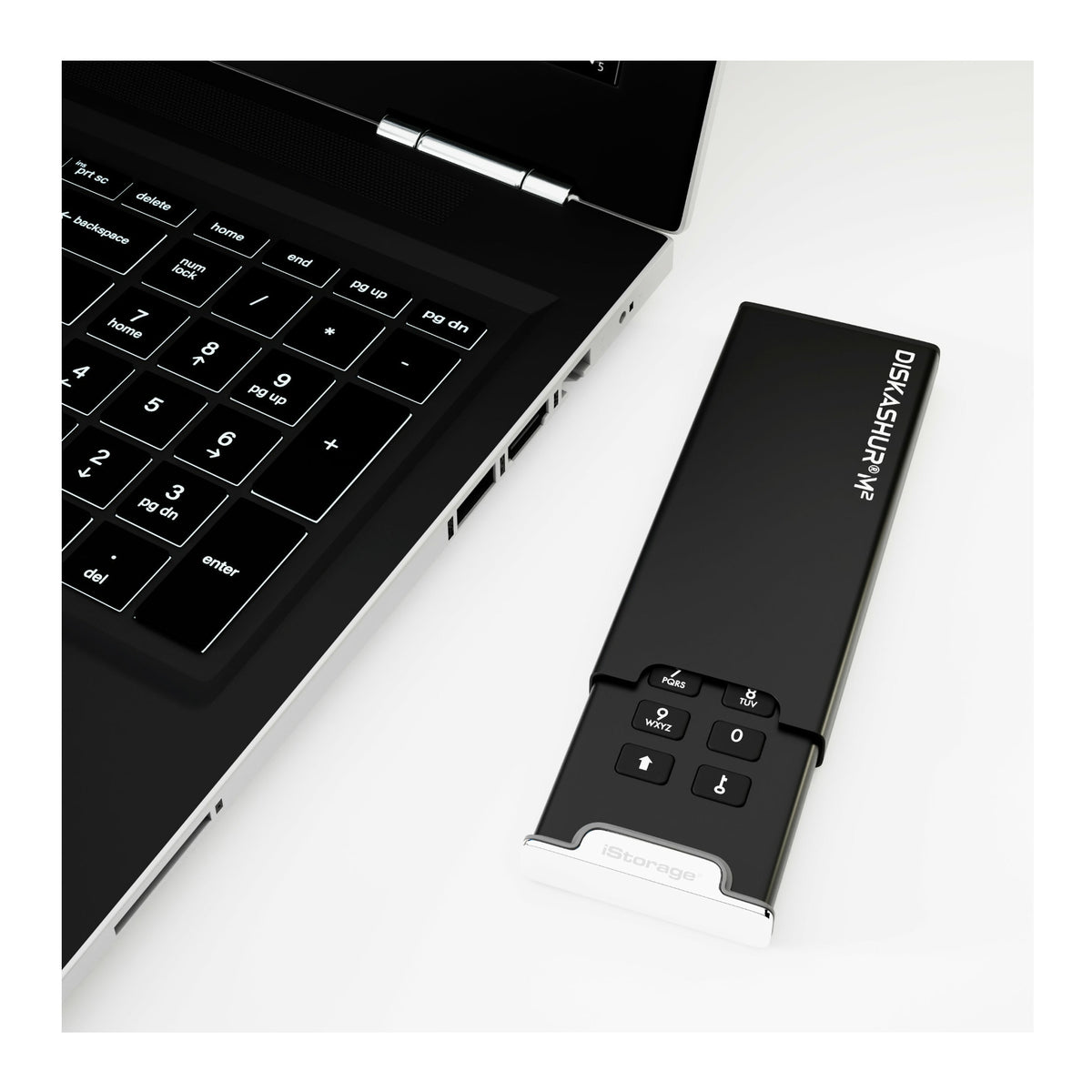 iStorage diskAshur M2 256-Bit 2TB Encrypted External SSD