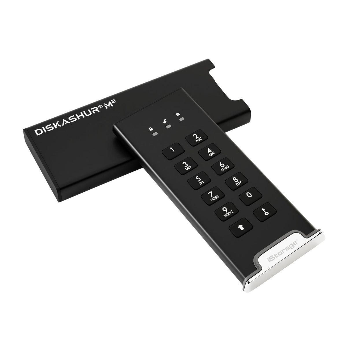 iStorage diskAshur M2 256-Bit 500GB Encrypted External SSD