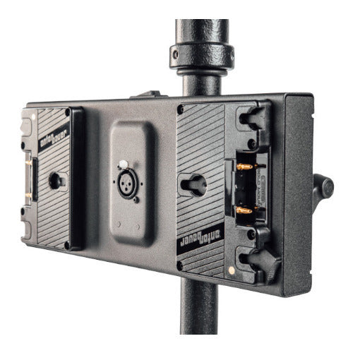 Litepanels Dual Gold Mount Battery Bracket with XLR Cable for Gemini 2x1