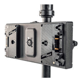 Litepanels Dual Gold Mount Battery Bracket with XLR Cable for Gemini 2x1