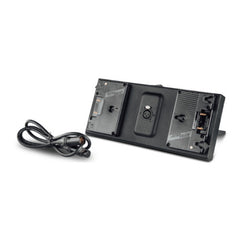 Litepanels Dual Gold Mount Battery Bracket with XLR Cable for Gemini 2x1